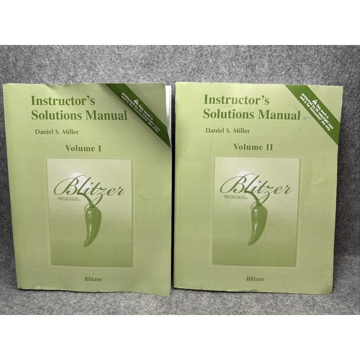 Instructor's Solutions Manual Volumes1&2 Blitzer Precalculus