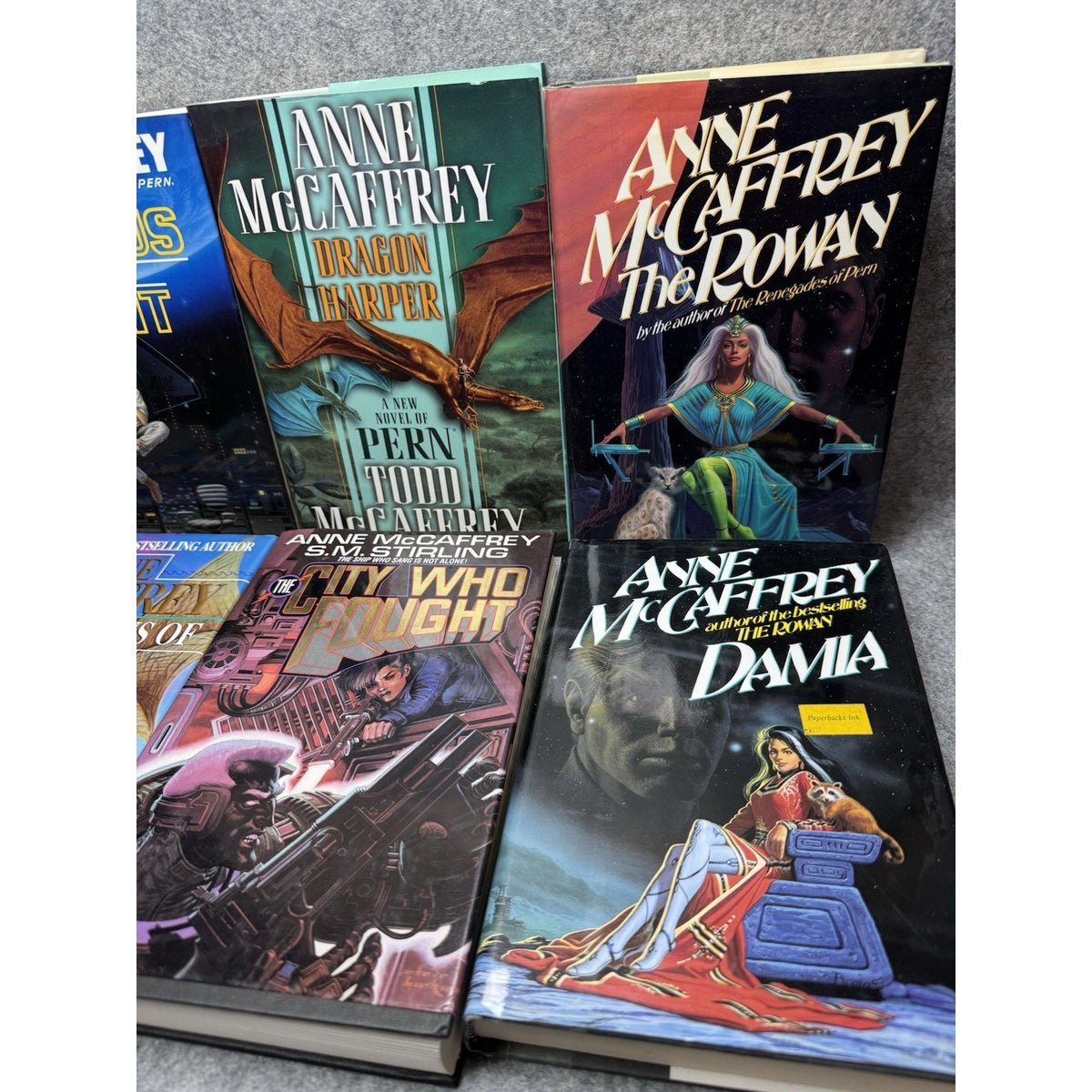 Anne McCaffrey 6 Hardcover Book Lot Pern Pegasus 4 First Editions w/DJ