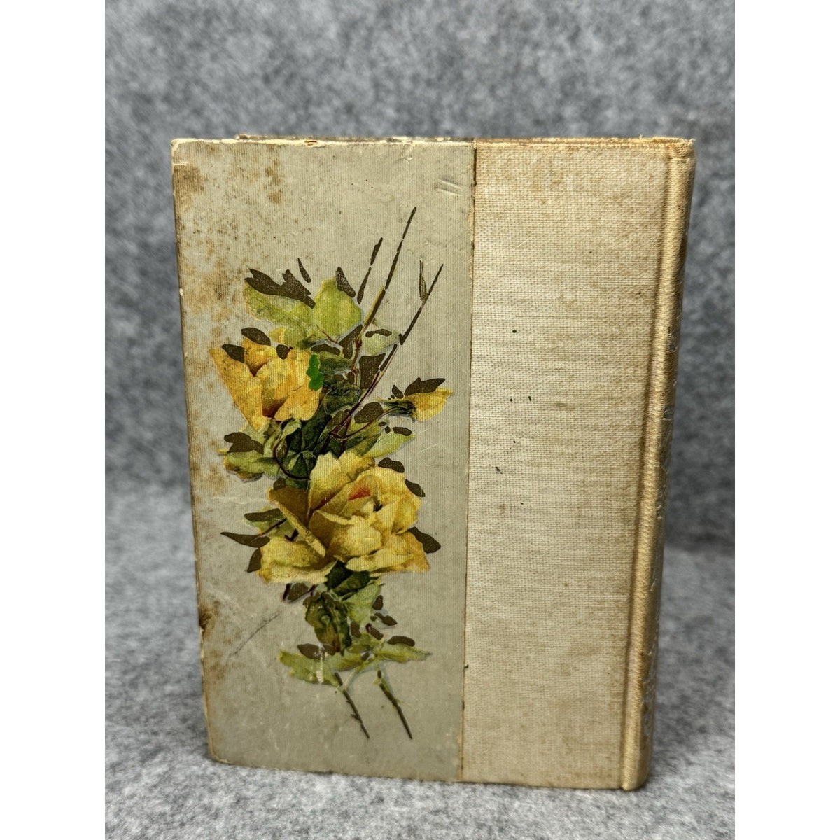 Familiar Quotations John Bartlett Antique Floral Hardcover Hurst Yellow Roses