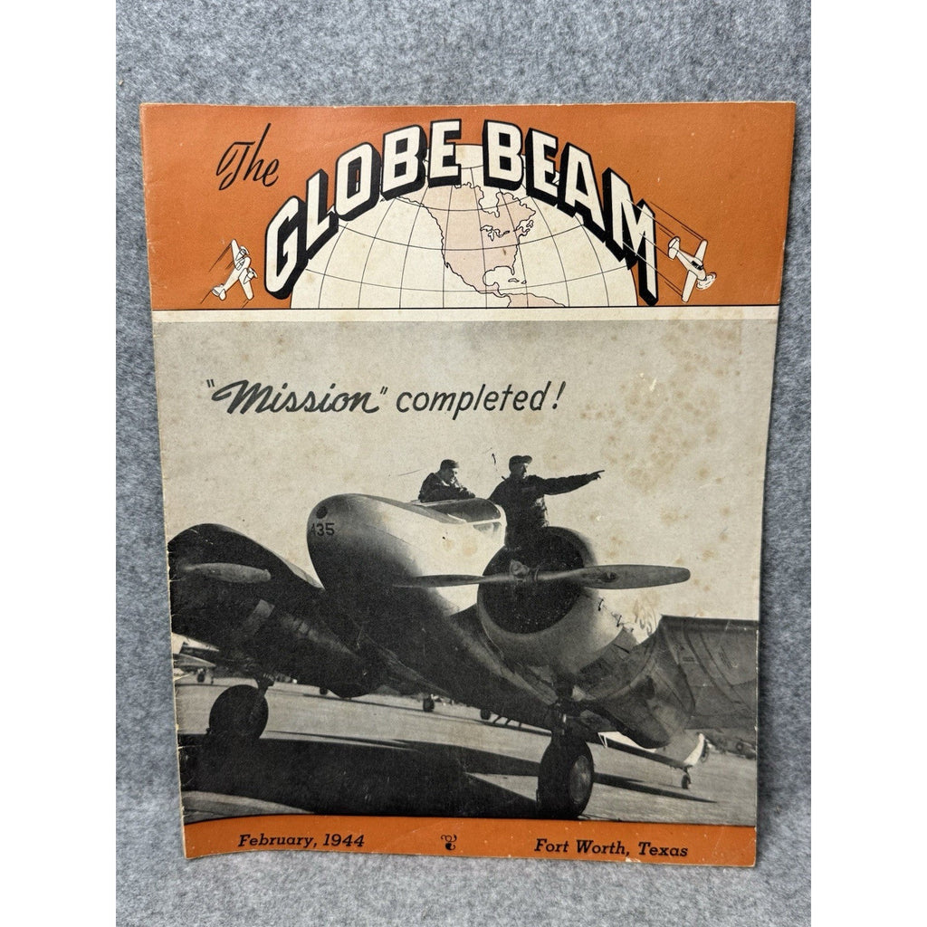1944 Globe Beam February WWII Aircraft Magazine AT-10 Fort Worth Golden Gloves