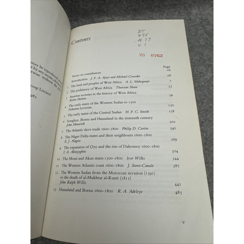 History of West Africa by J. F. Ade Ajayi (Hardcover)