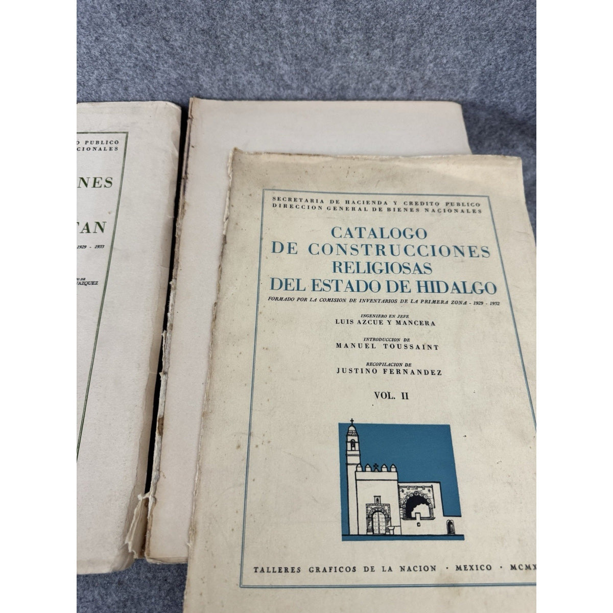 Catalogo Construcciones Religiosas Hidalgo Vol II & Yucatan Vol I Mexico
