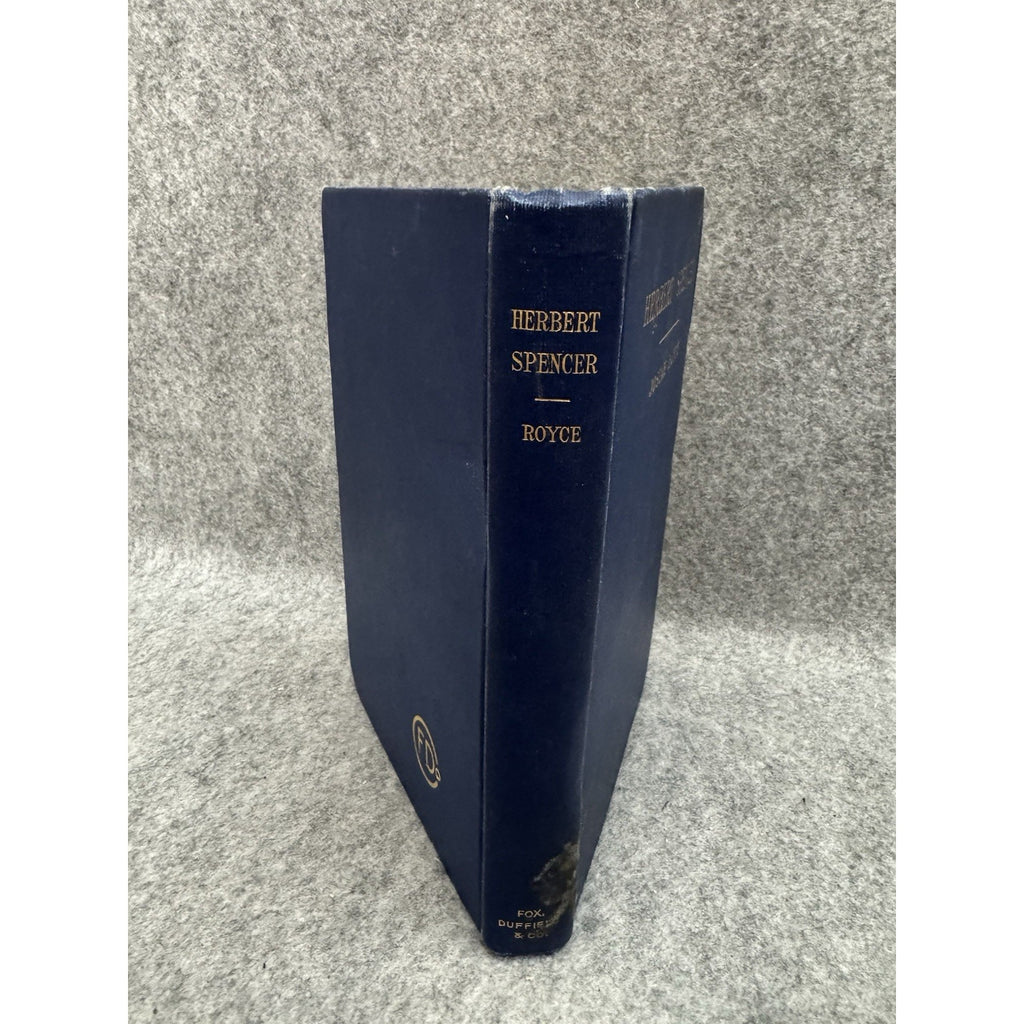 1904 Herbert Spencer An Estimate and Review Josiah Royce Philosophy HC