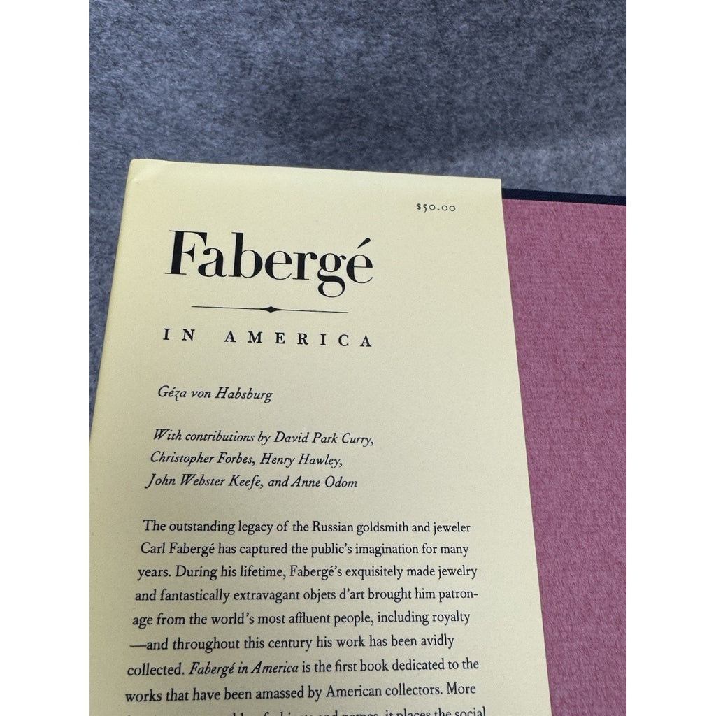 Faberge in America Geza von Habsburg 1996 Hardcover Dust Jacket Russian Art