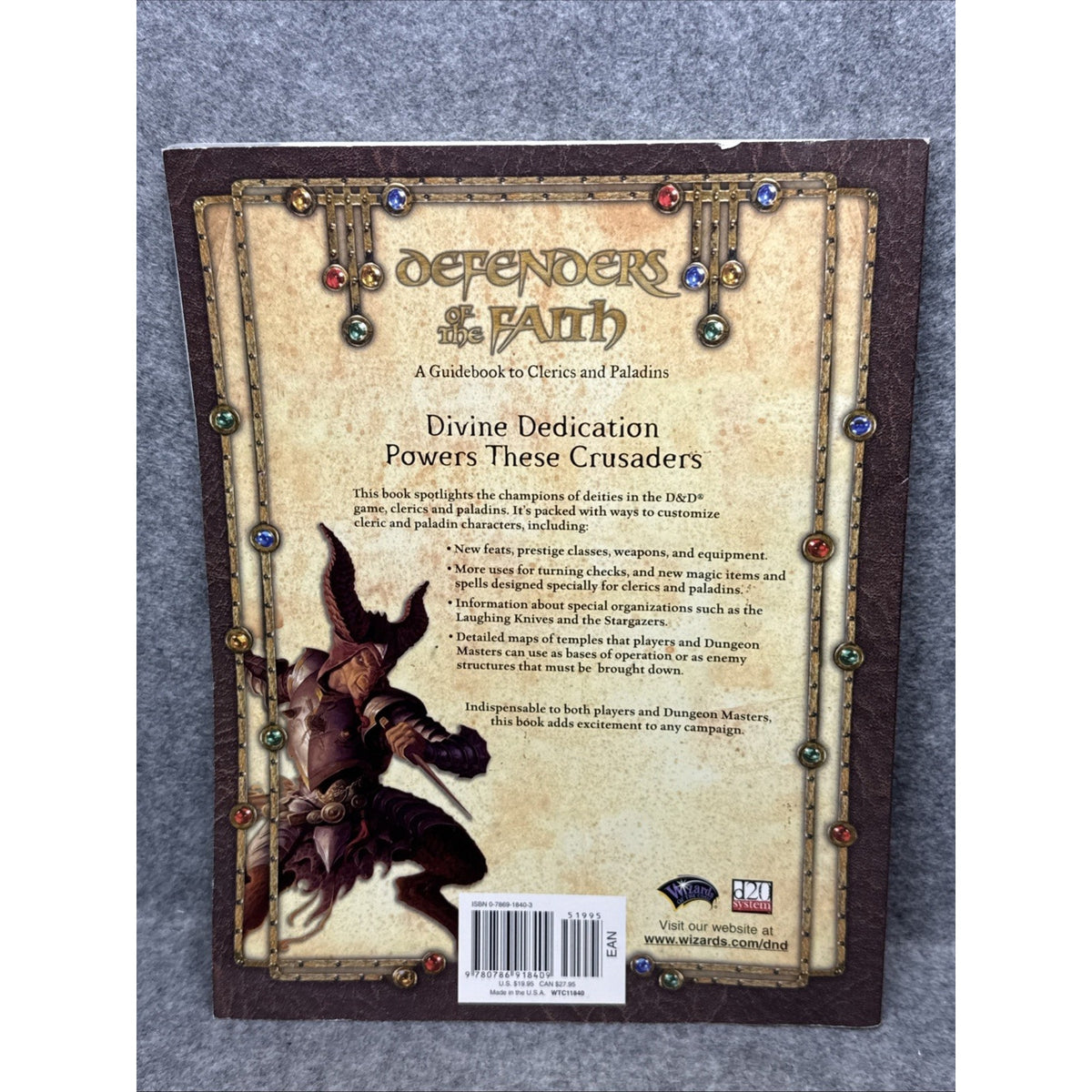 Defenders of the Faith : A Guidebook to Clerics and Paladins by James Wyatt and