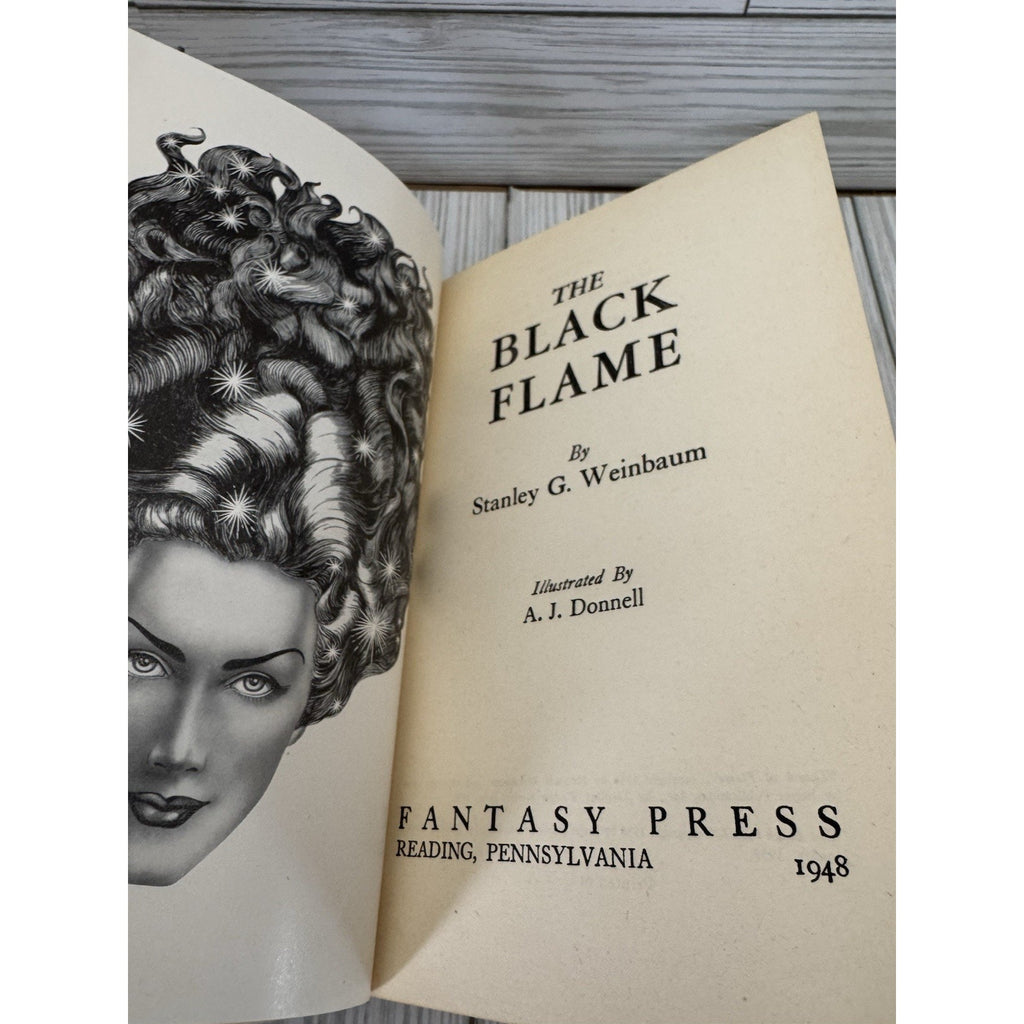 The Black Flame 1948 1st Ed Fantasy Press #279/500 Weinbaum HC w/DJ