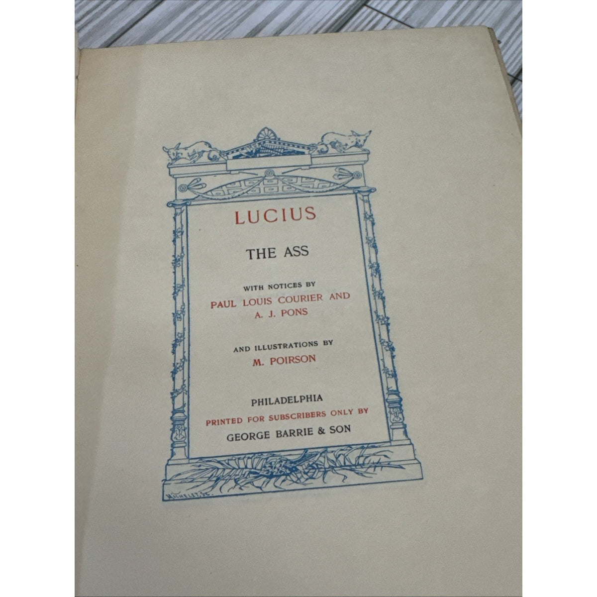 Antique Gems Greek Latin 1902 Limited Ed Vol V VI IX Barrie #432 Vellum