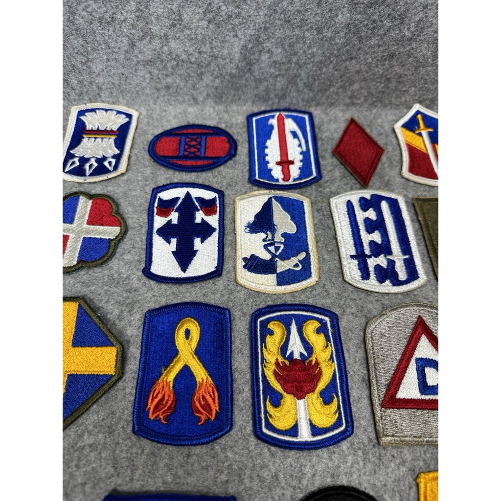 23 Vintage US Army Patches Lot Big Red One Infantry Divisions Brigade Insignia
