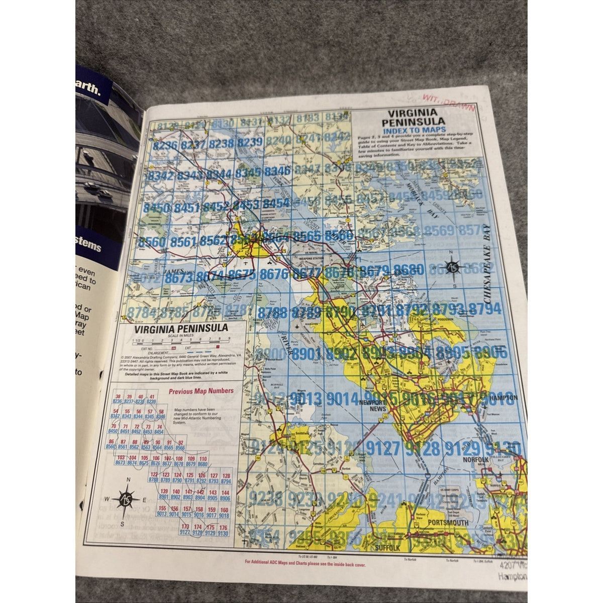 Virginia Peninsula Street Atlas by the Map People Staff ADC (2007, Book, Other)