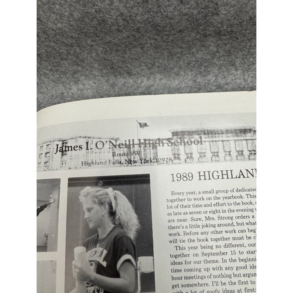 1989 Highlander James I O’Neill High School Yearbook Highland Falls NY