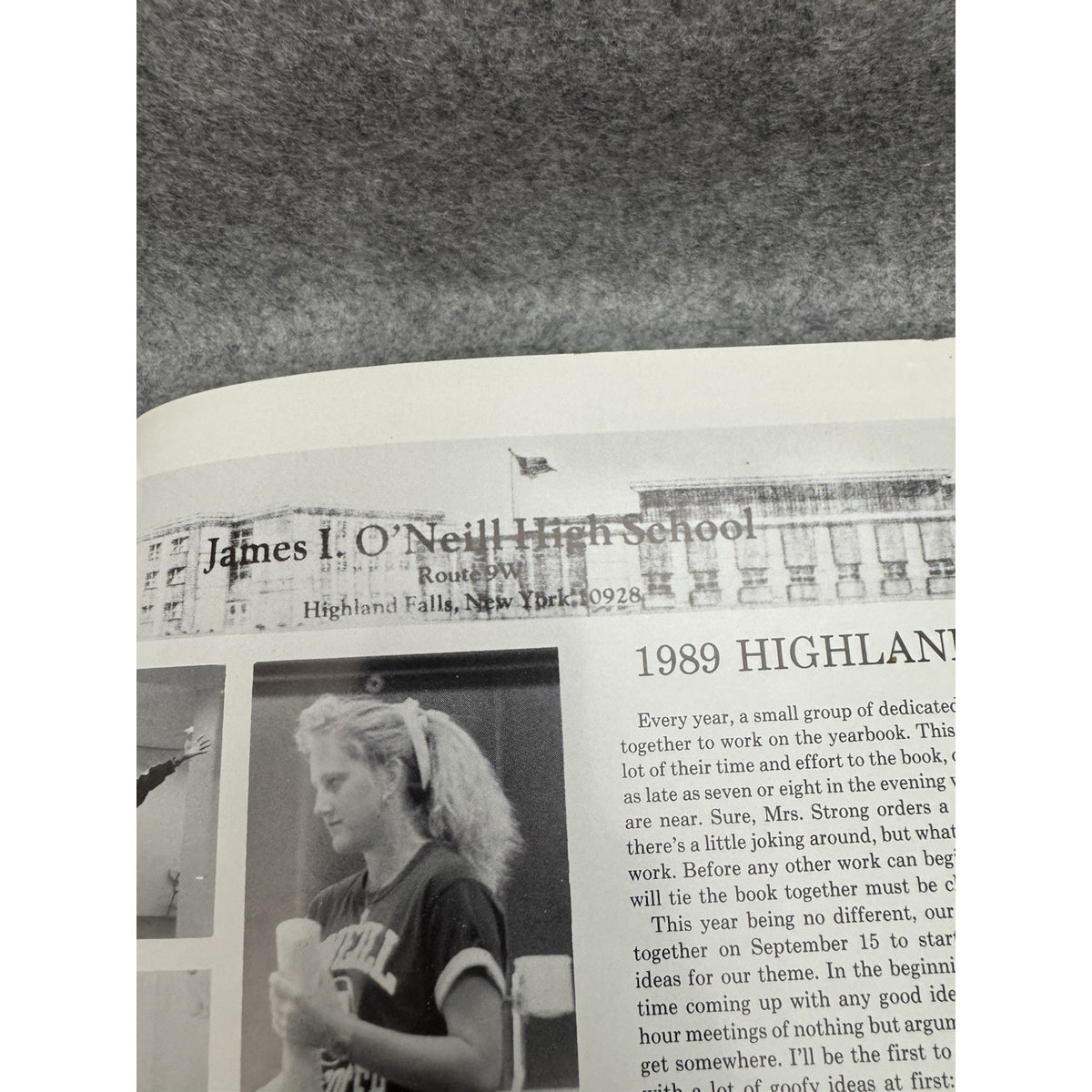 1989 Highlander James I O’Neill High School Yearbook Highland Falls NY