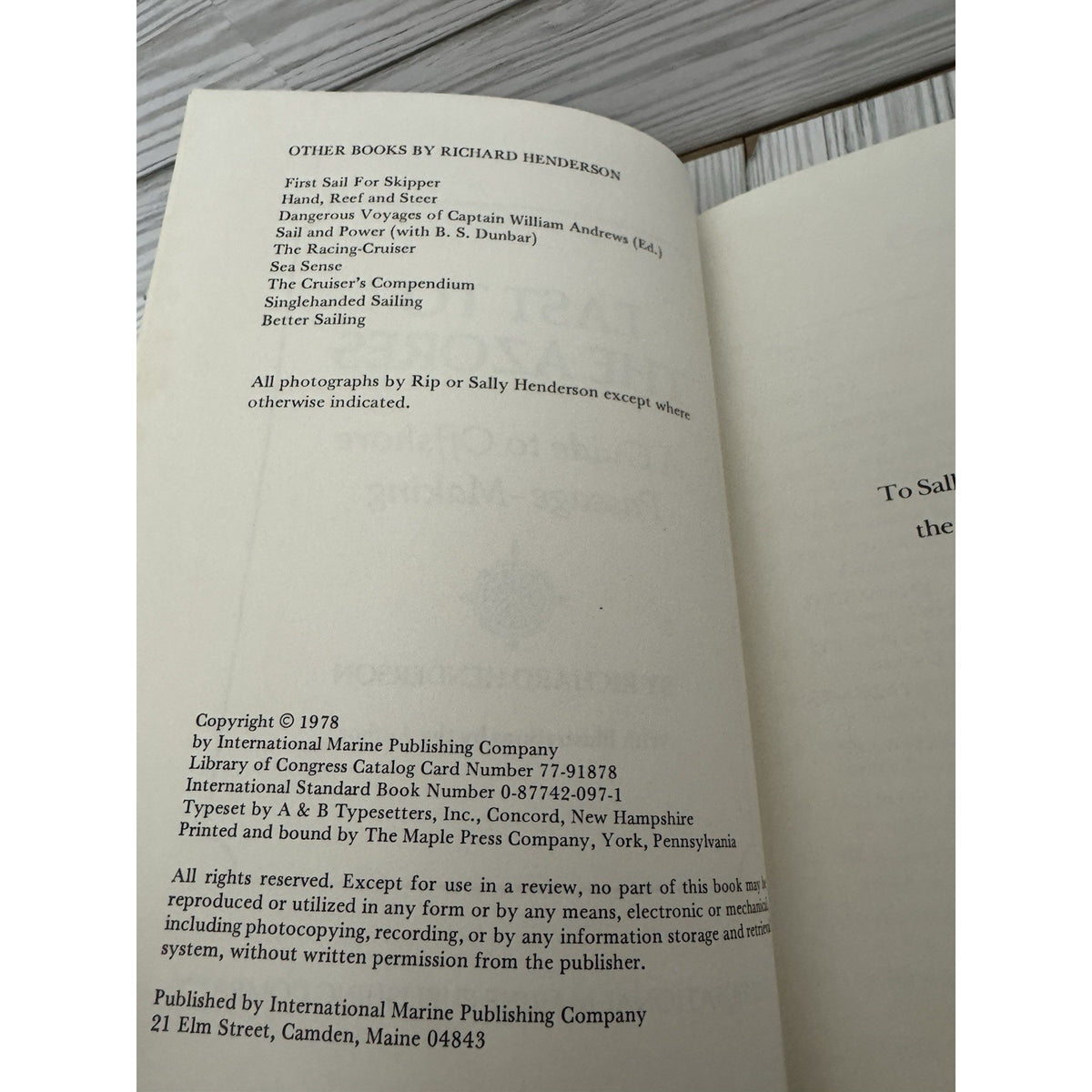 East to the Azores : A Guide to Offshore Passage-Making Richard H