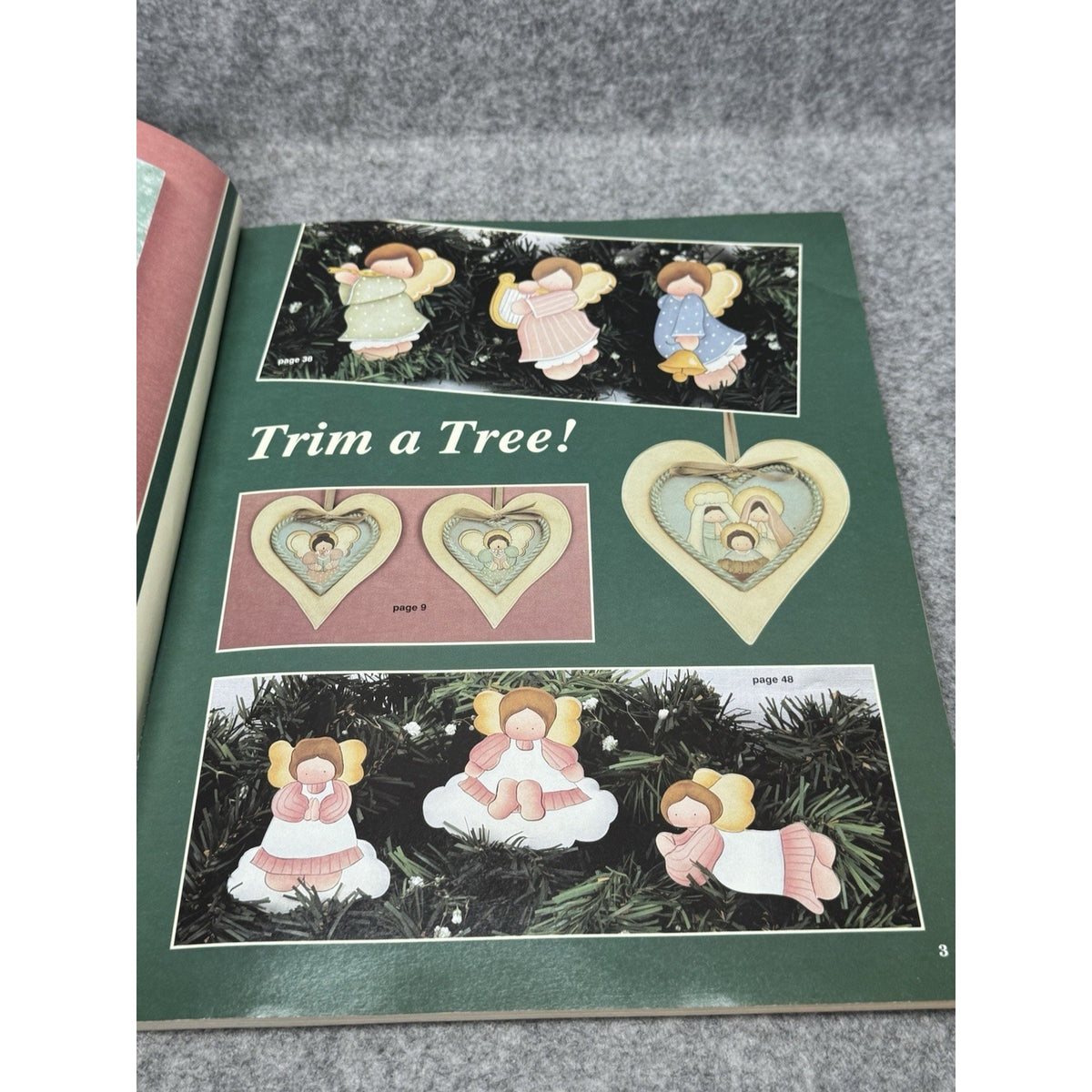 1992 Pat Olson’s Christmas Classics Tole Painting Patterns Holiday Craft Book