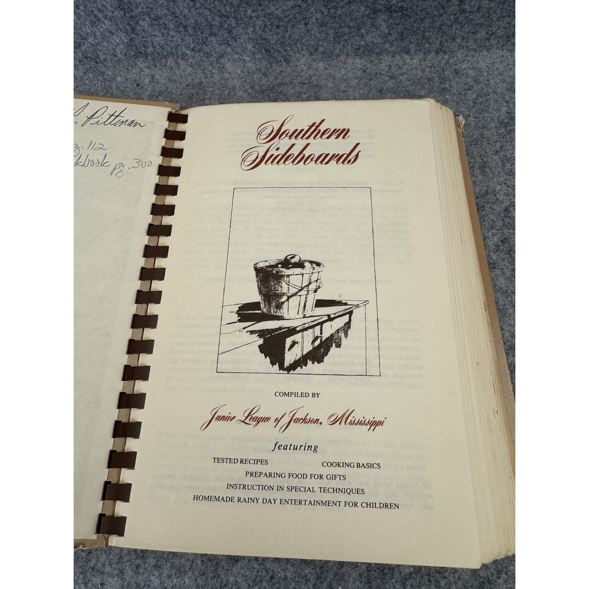 Southern Sideboards 1978 Junior League Jackson Mississippi Cookbook Spiral