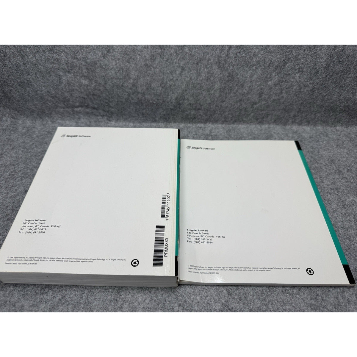 2000 Seagate Crystal Reports 8 User’s & Developer’s Guide Manual Set