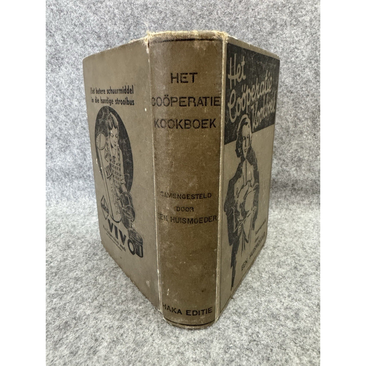 Het Coöperatie Kookboek HAKA Dutch Cookbook Rotterdam HC c1930s Vintage