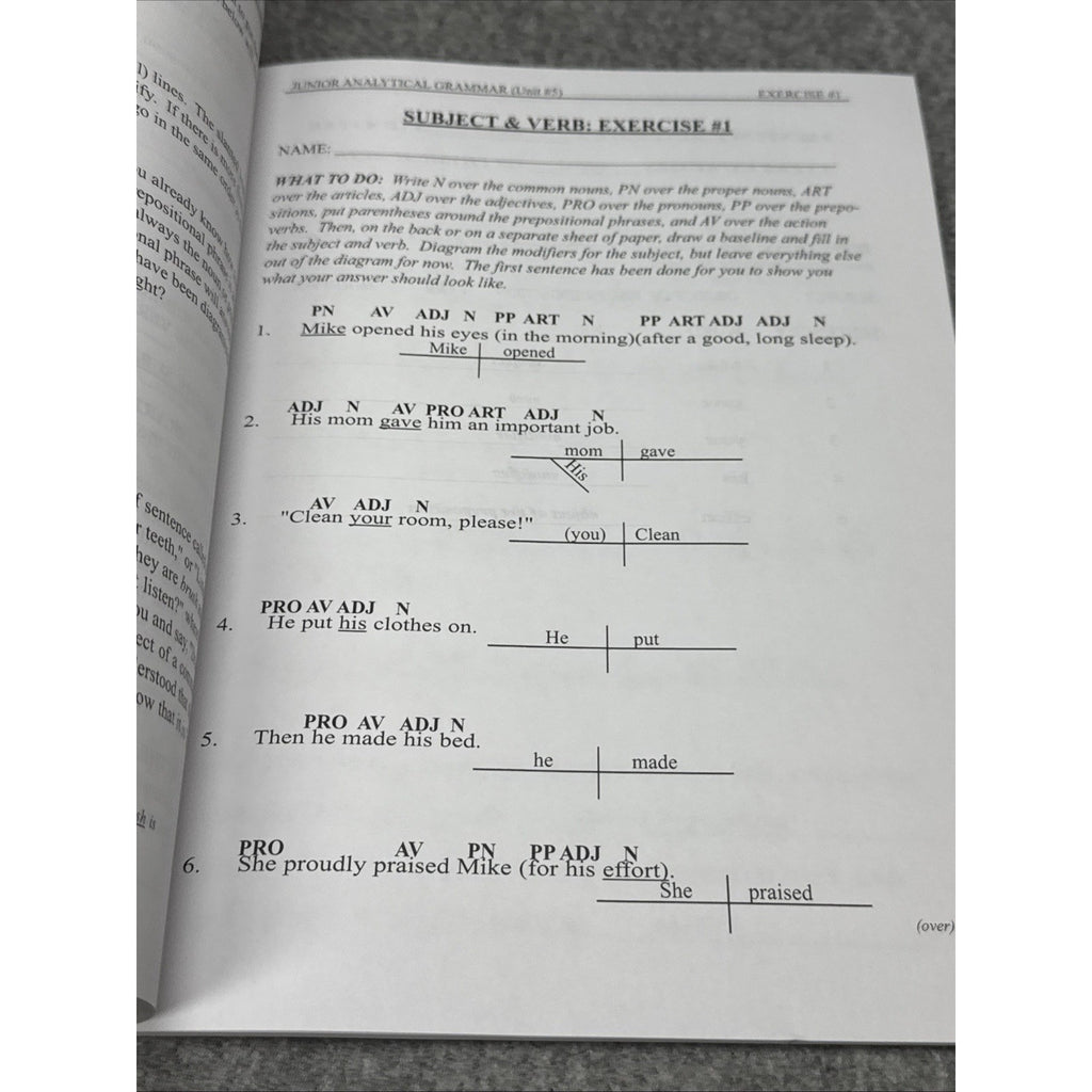 Junior Analytical Grammar Teacher Book by R. Robin Finley (1996, Trade...