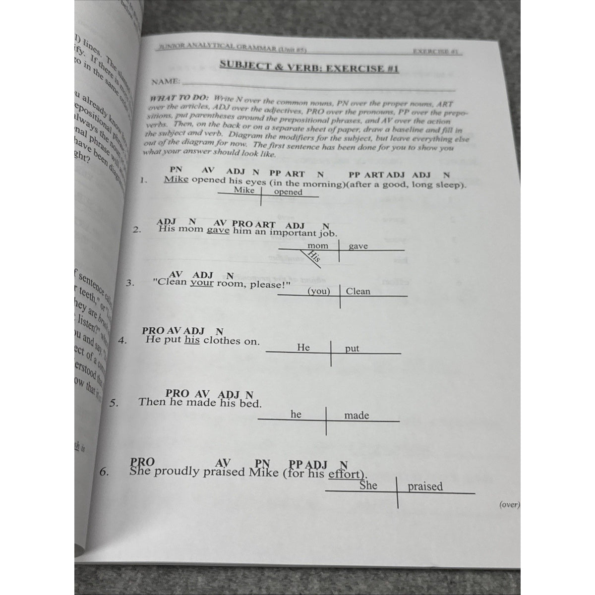 Junior Analytical Grammar Teacher Book by R. Robin Finley (1996, Trade...