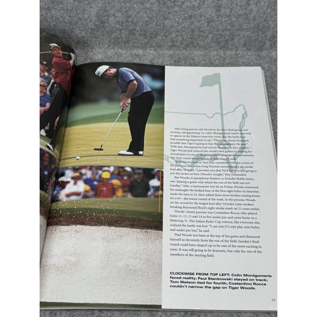 1998 Masters Journal Augusta National Golf Tiger Woods Bobby Jones Official