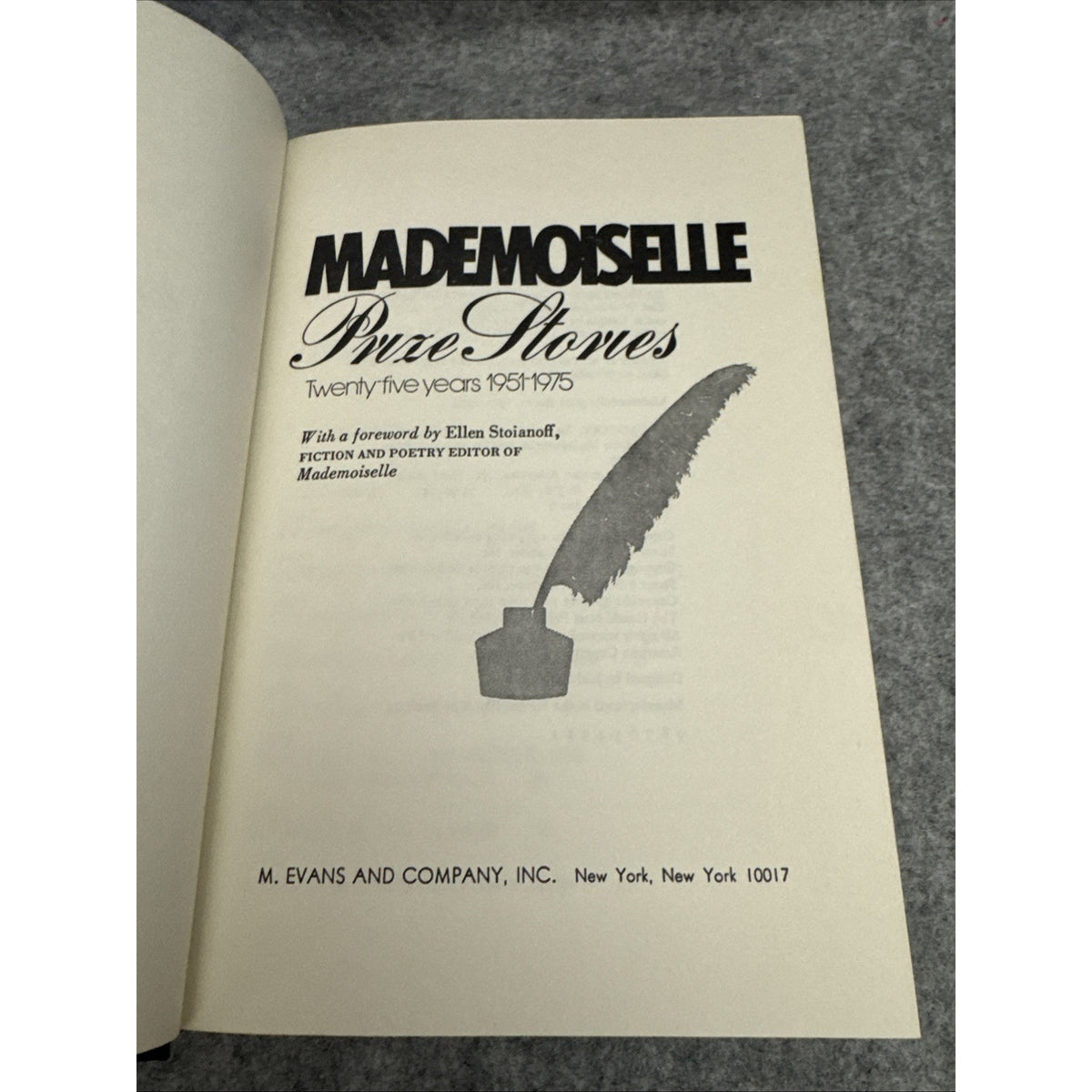 Mademoiselle prize stories, twenty-five years, 1951-1975