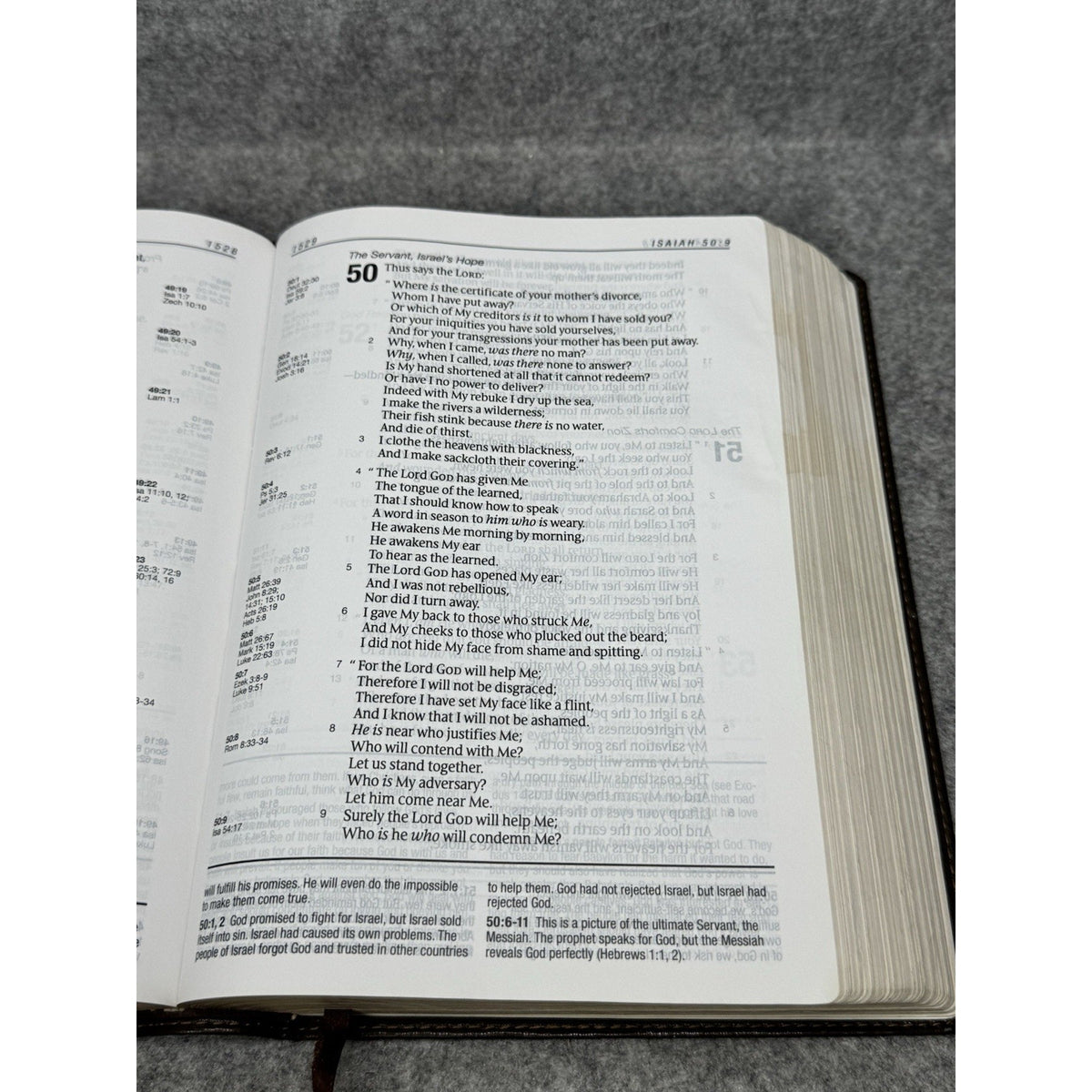NKJV Life Application Study Bible Large Print LeatherLike Brown Tan 2019