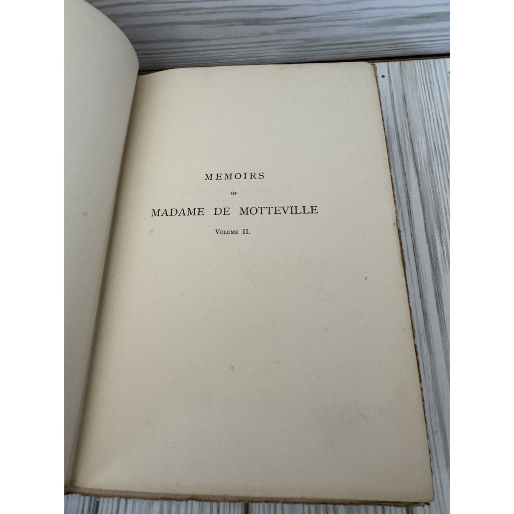 1902 Memoirs Madame de Motteville Vol II Cour de France Limited Ed