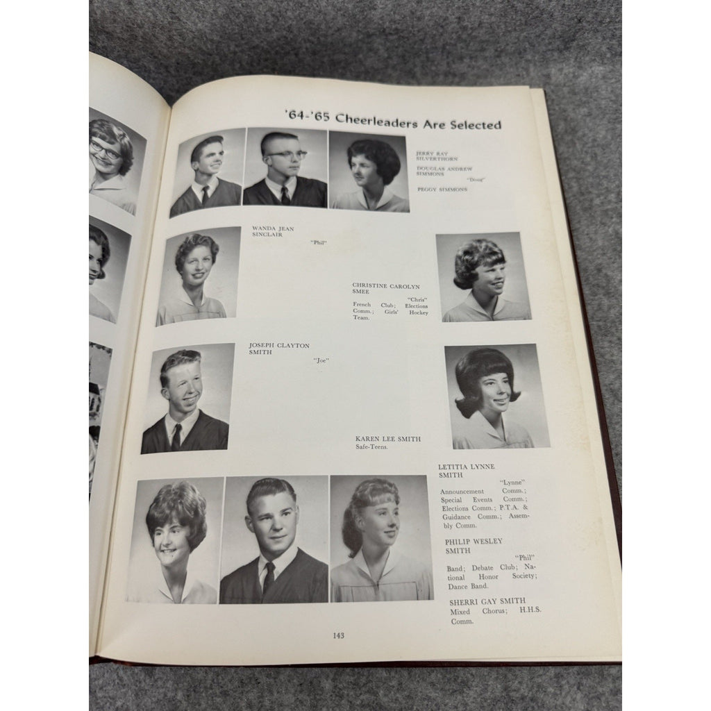 1964 Hampton High School Krabba Yearbook Hampton VA Hardcover Annual