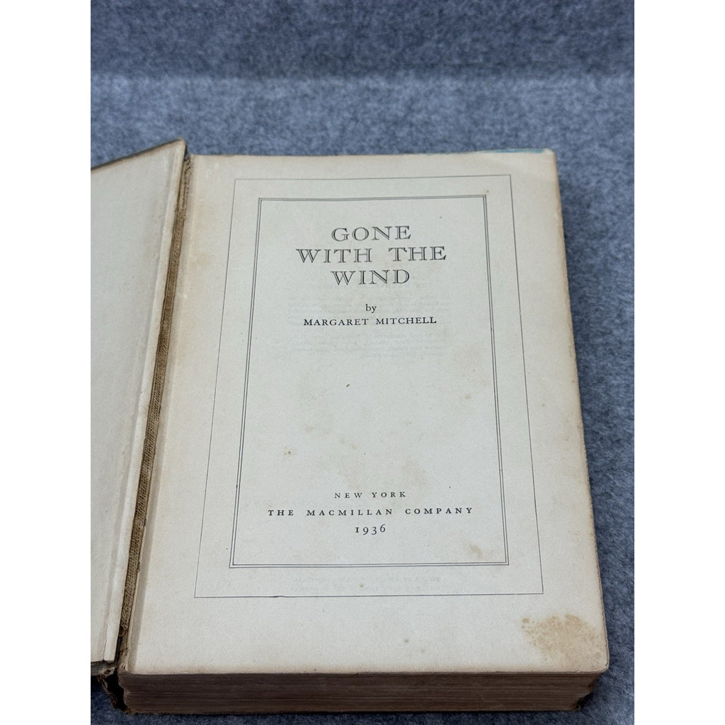 Gone With the Wind Margaret Mitchell 1936 1st Edition 21st Printing HC