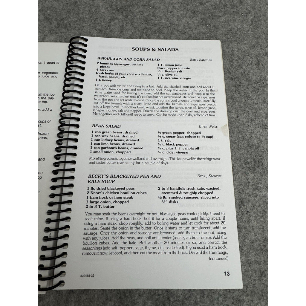 Time and Teaspoons Recipes 2022 Chestnut Memorial UMC Cookbook Spiral PB