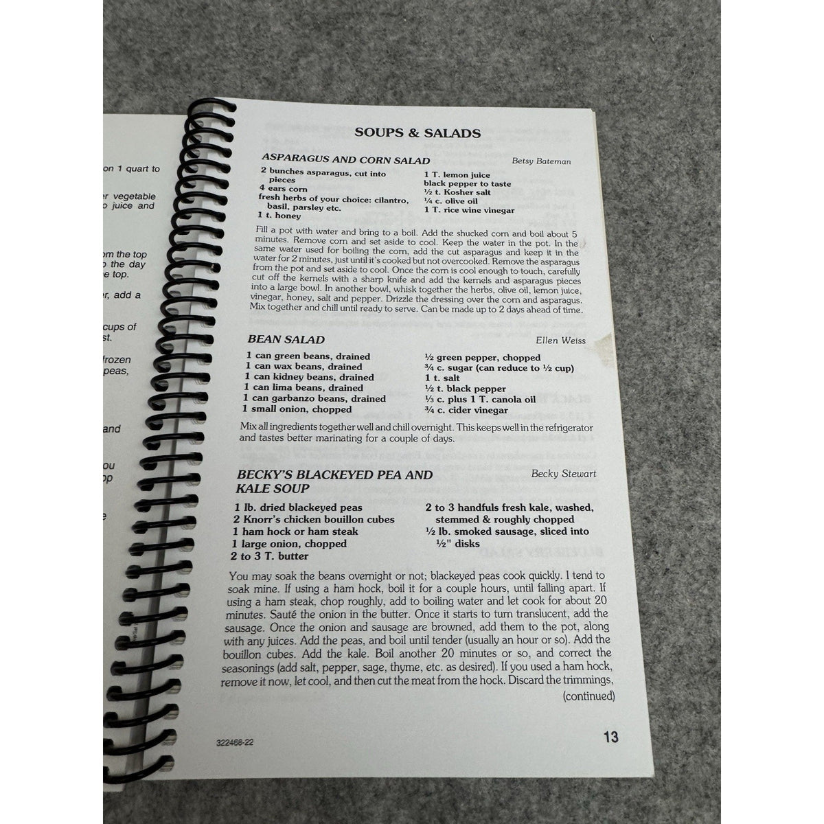 Time and Teaspoons Recipes 2022 Chestnut Memorial UMC Cookbook Spiral PB