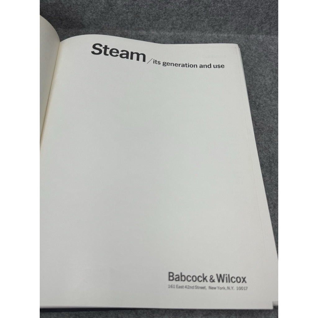 1978 Steam Its Generation and Use 39th Ed Babcock Wilcox Engineering HC