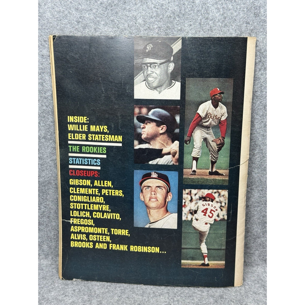 1965 Baseball Yearbook Magazine Mickey Mantle Bob Gibson Dick Allen Dean Chance