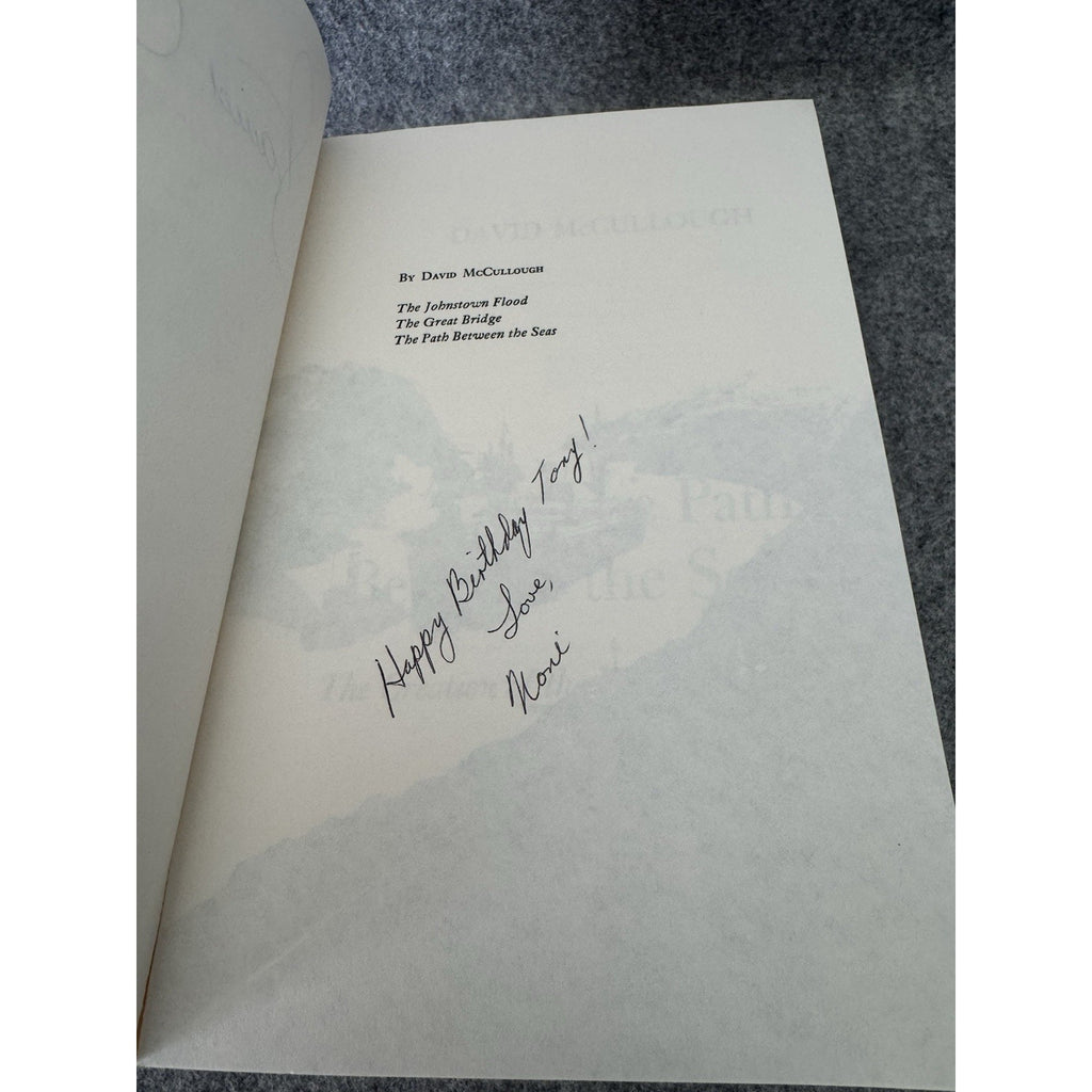 David McCullough Path Between Seas PB Signed Captain Sea Princess Panama