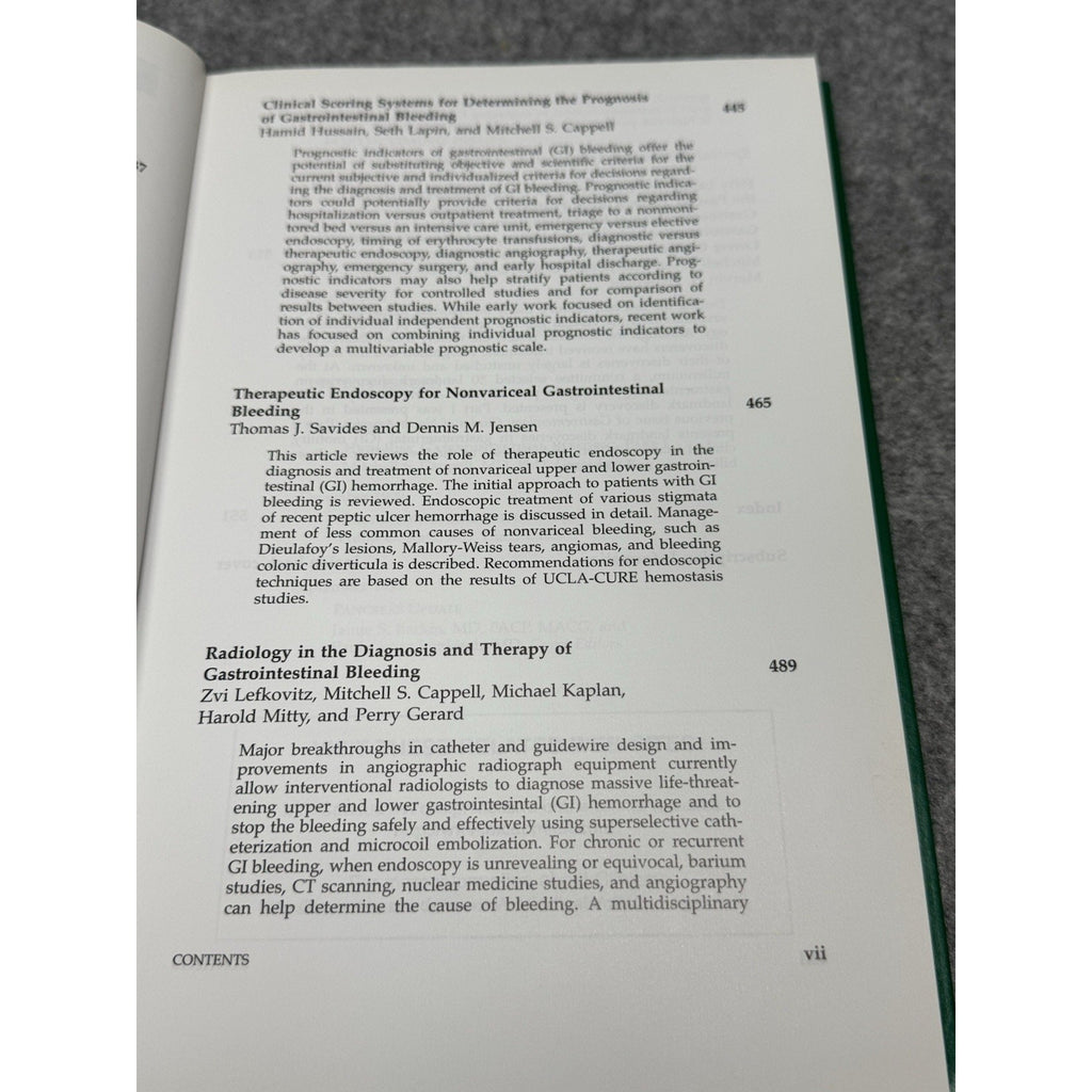 Gastroenterology Clinics North America High Risk GI Bleeding Part II 2000 HC