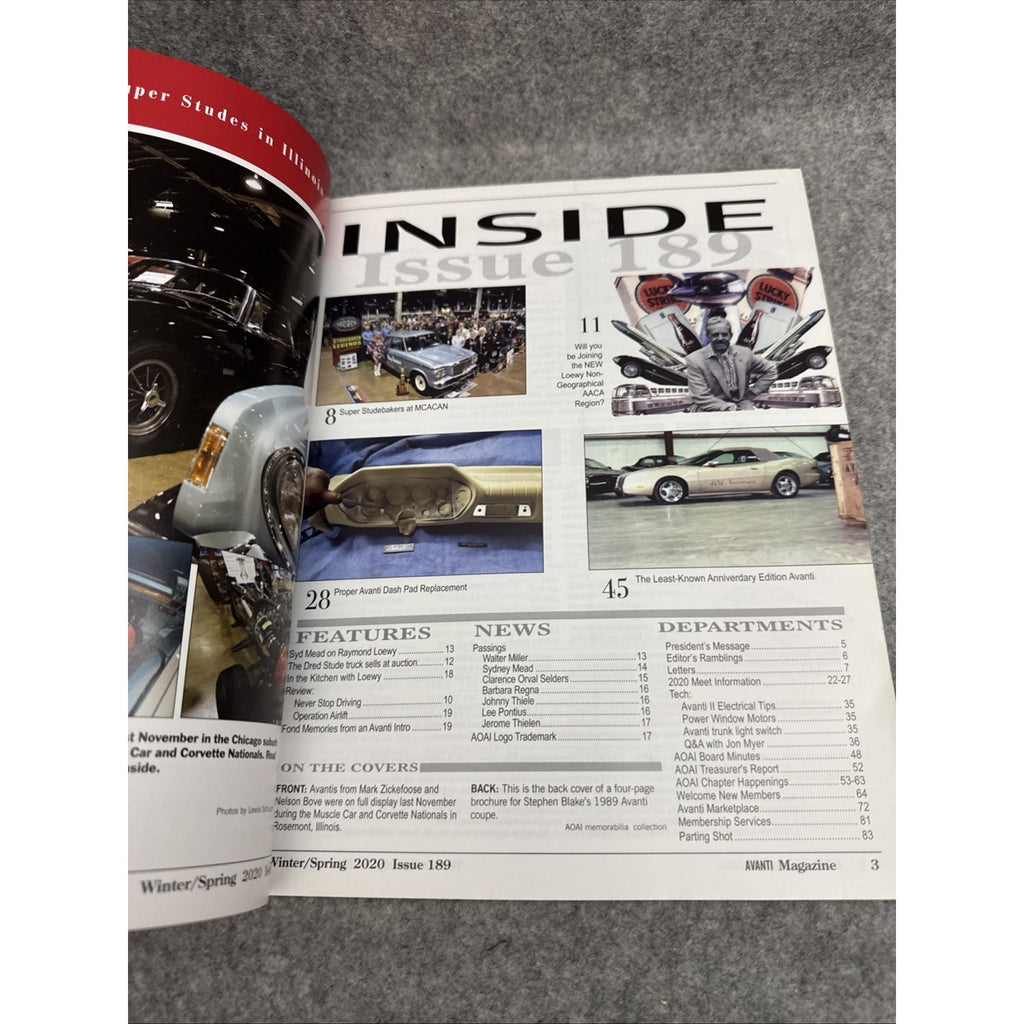 Avanti Magazine issue 189 winter/spring 2020