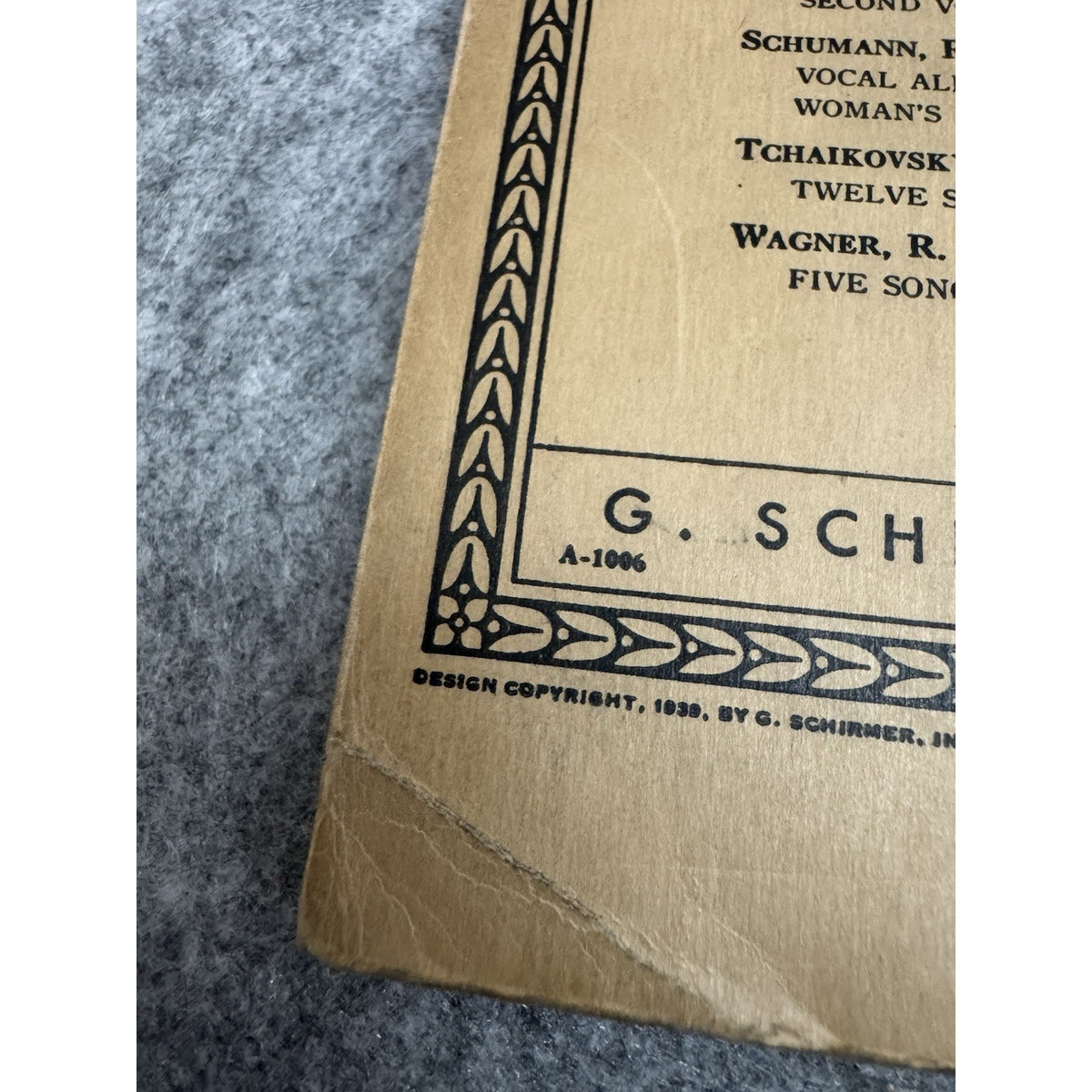 Anthology of Sacred Song Alto G Schirmer Antique Sheet Music 1901