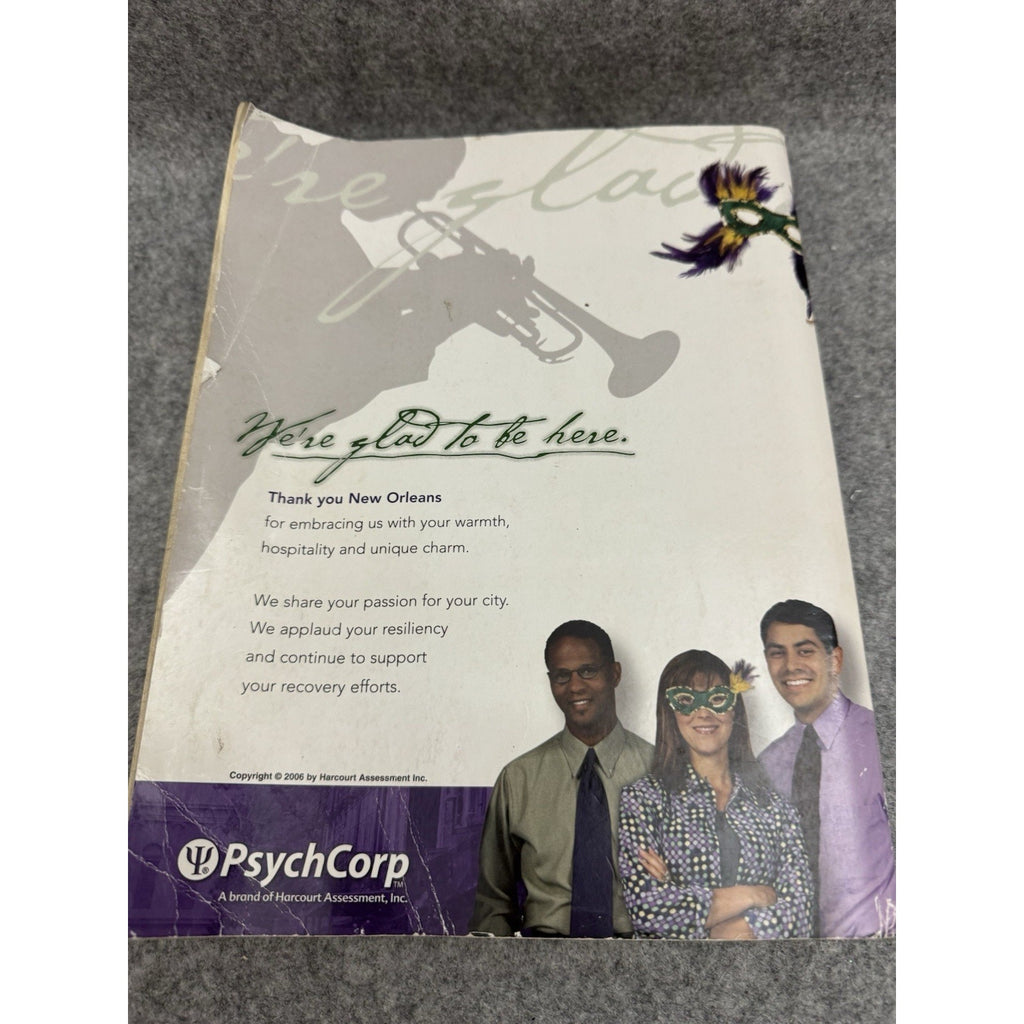 APA 114th Annual Convention Program New Orleans 2006 Psychology Softcover