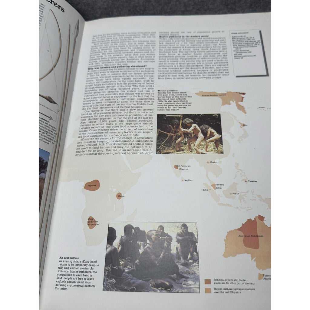 The Atlas of Mankind 1982 Illustrated World Cultures Anthropology Hardcover