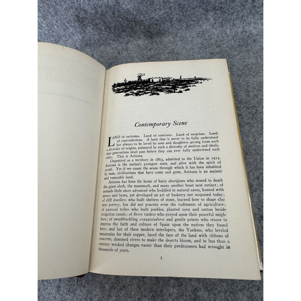 Arizona A State Guide HC DJ 1940 WPA American Guide Series Illustrated