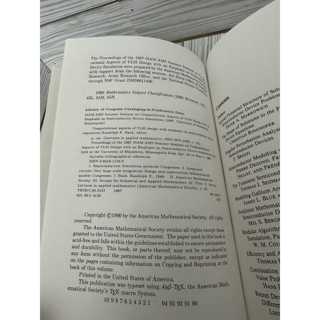 Lectures in Applied Mathematics Vol 25 VLSI Design AMS 1990 HC