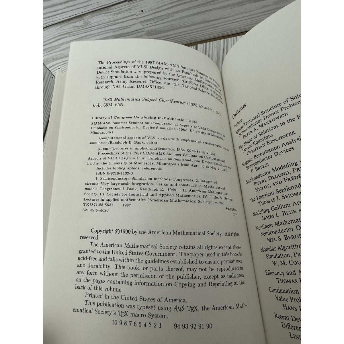 Lectures in Applied Mathematics Vol 25 VLSI Design AMS 1990 HC