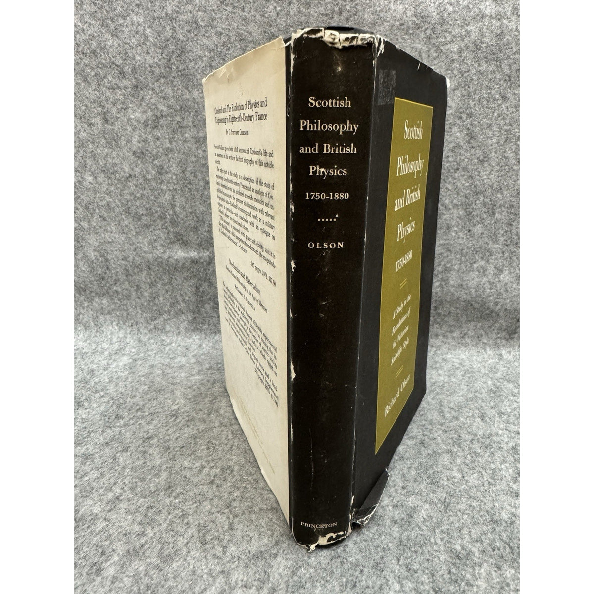 Scottish Philosophy and British Physics 1750-1880 Olson 1975 HC/DJ