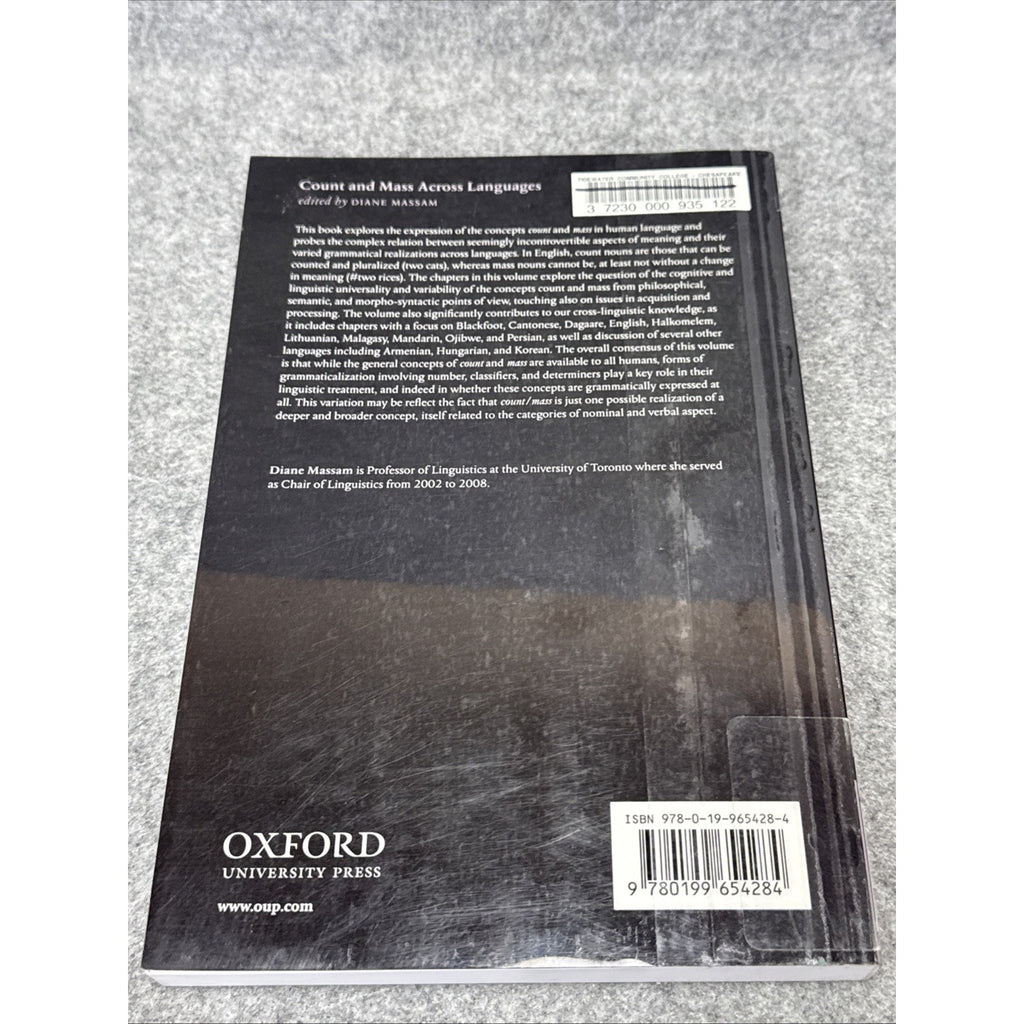 Oxford Studies in Theoretical Linguistics Ser.: Count and Mass Across Languages