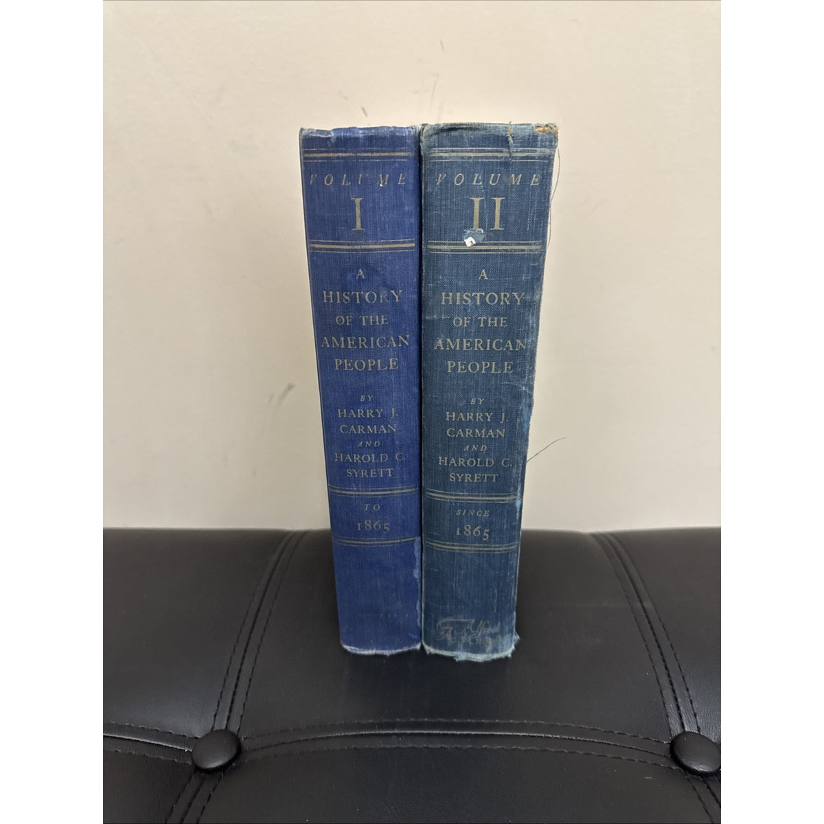 A History of the American People Vol I–II 1957 Carman Syrett Knopf HC