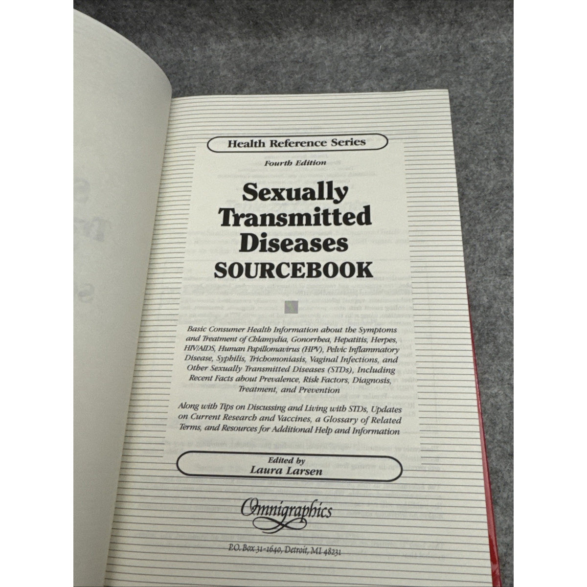 Health Reference Ser.: Sexually Transmitted Diseases Sourcebook : Basic Consumer