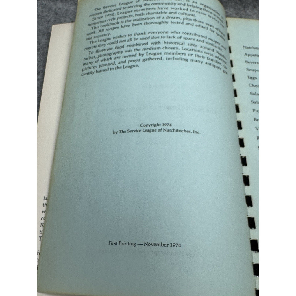 1974 Cane River Cuisine First Printing Cajun Creole Louisiana Cookbook
