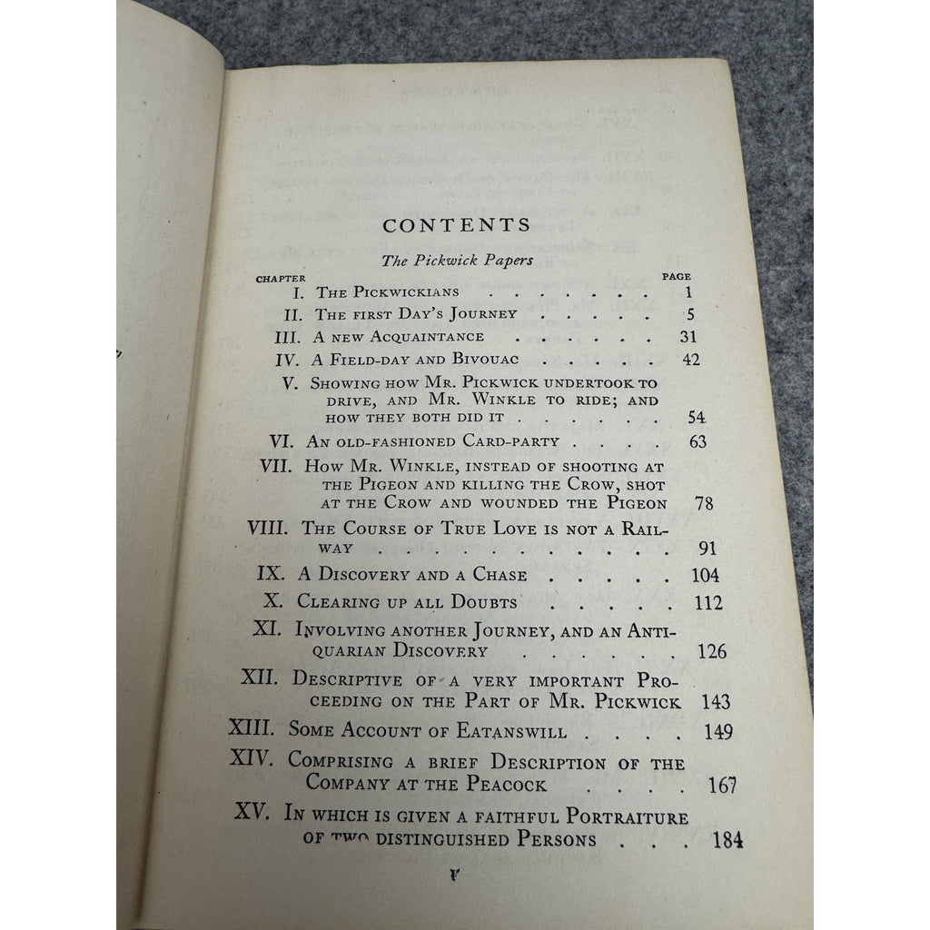 Charles Dickens The Pickwick Papers Vol VI HC Illustrated Cleartype Edition