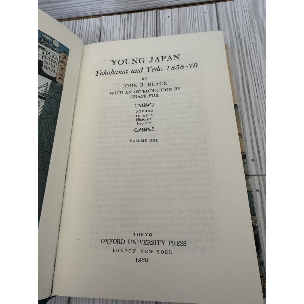 Young Japan Yokohama Yedo 1858-79 John Black 1968 HC DJ Vol 1