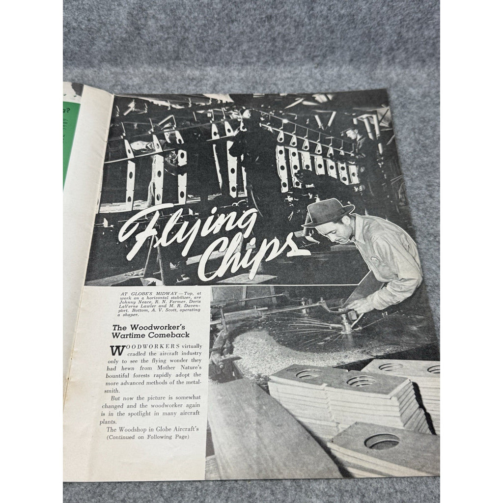 1943 Globe Beam WWII Aircraft Magazine AT-10 Fort Worth Texas March April
