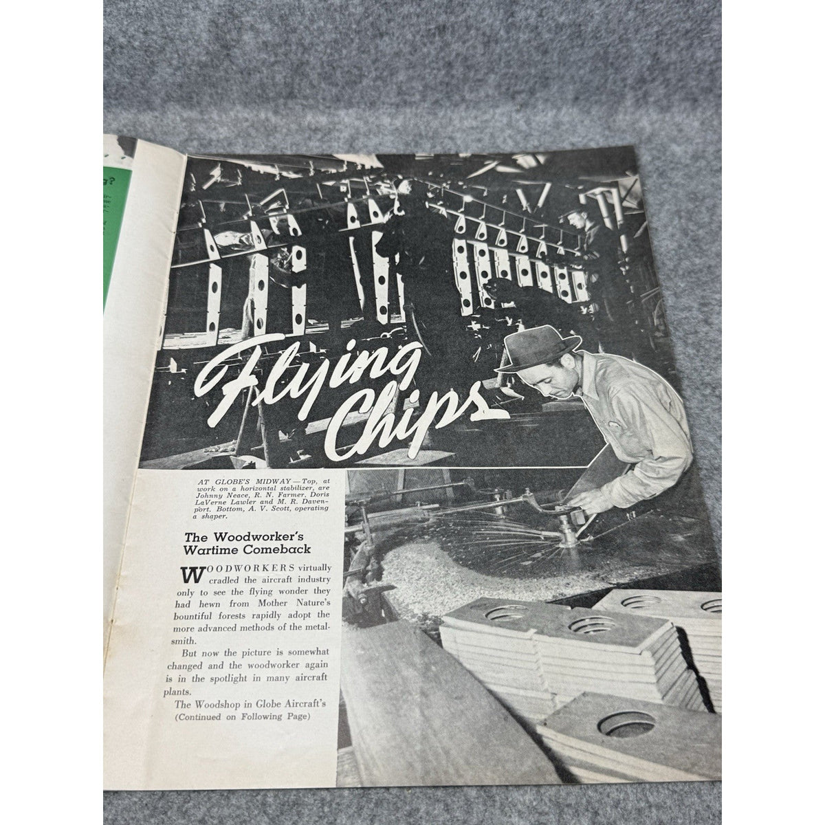 1943 Globe Beam WWII Aircraft Magazine AT-10 Fort Worth Texas March April